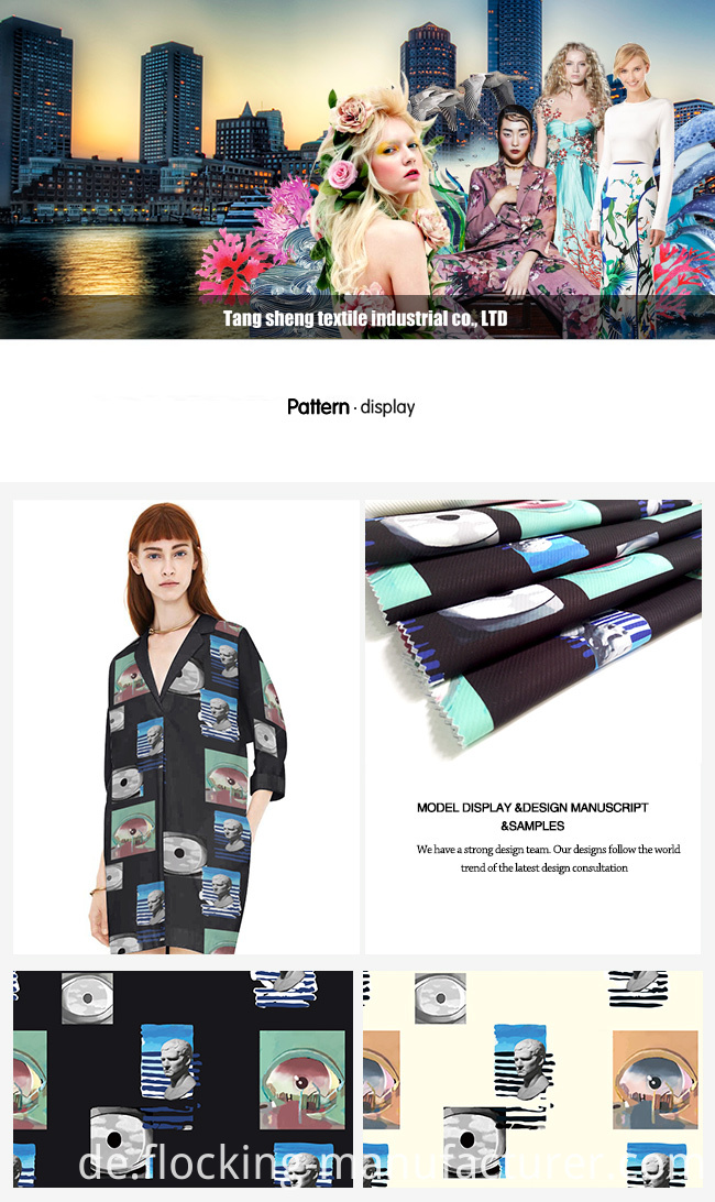 300GSM Twill Print Garment Jacket/ Dress/ Skirt/ Cushion Fabric